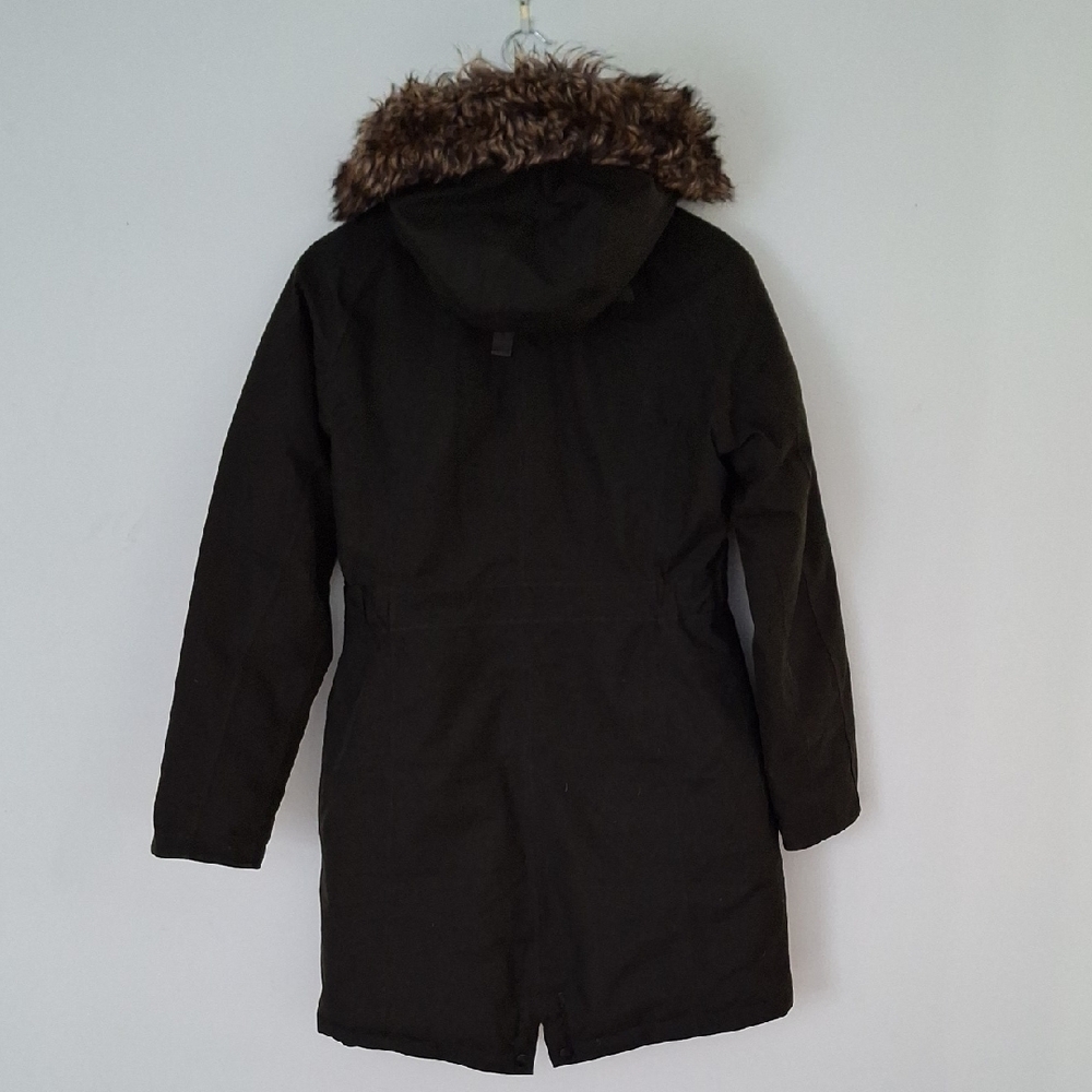 The North Face Women's Dark Green Size S Long Parka Ski Jacket - Picture 3 of 10